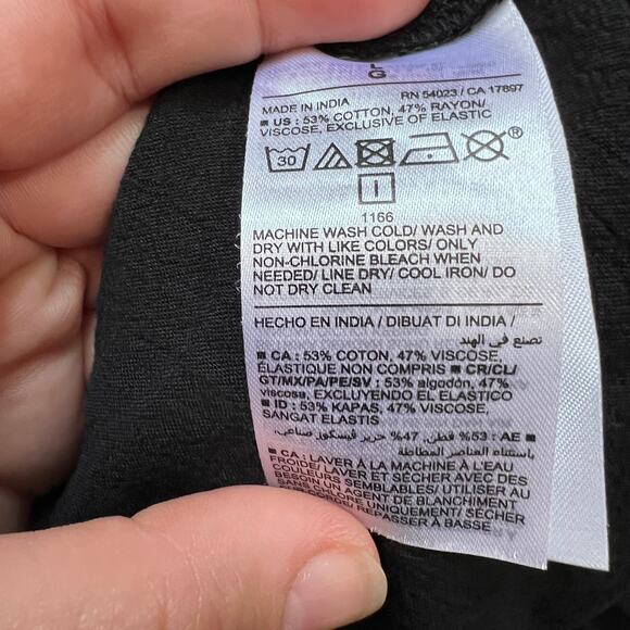 NWT Old Navy Fit & Flare Crinkled Halter Midi Dress Sz Large in Black - Picture 8 of 8